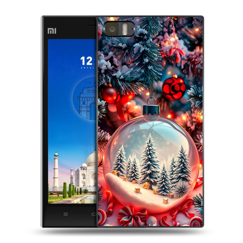 Пластиковый чехол на Xiaomi MI3 с принтом Новый год Пластиковый чехол на Xiaomi MI3 с принтом Новый год