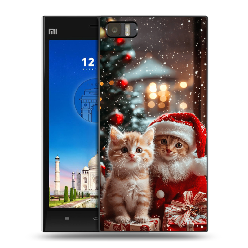 Пластиковый чехол на Xiaomi MI3 с принтом Новый год Пластиковый чехол на Xiaomi MI3 с принтом Новый год