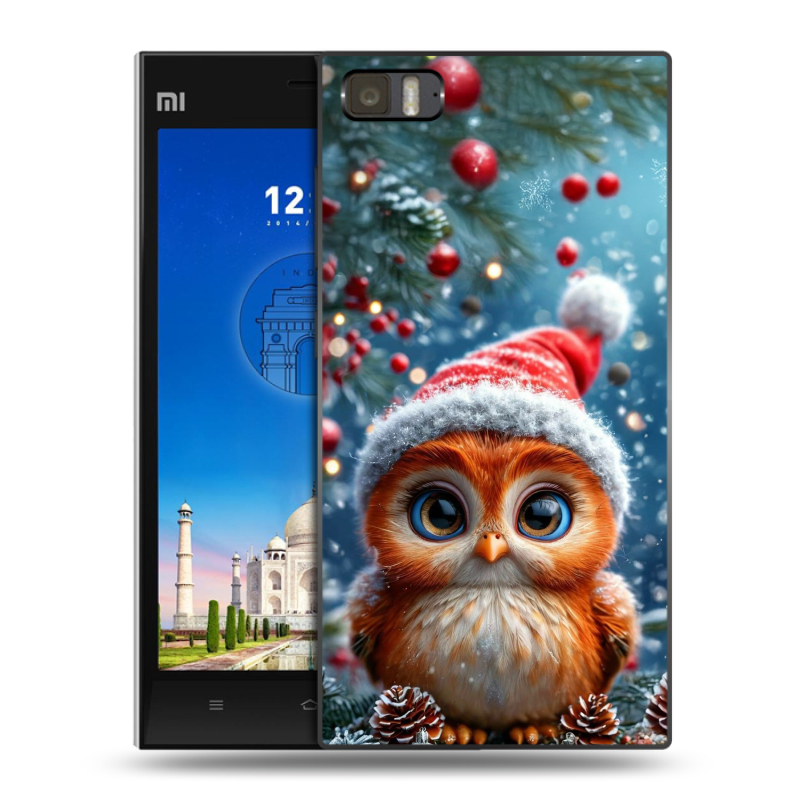 Пластиковый чехол на Xiaomi MI3 с принтом Новый год Пластиковый чехол на Xiaomi MI3 с принтом Новый год