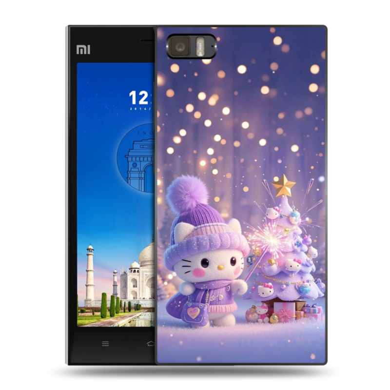 Пластиковый чехол на Xiaomi MI3 с принтом Новый год Пластиковый чехол на Xiaomi MI3 с принтом Новый год