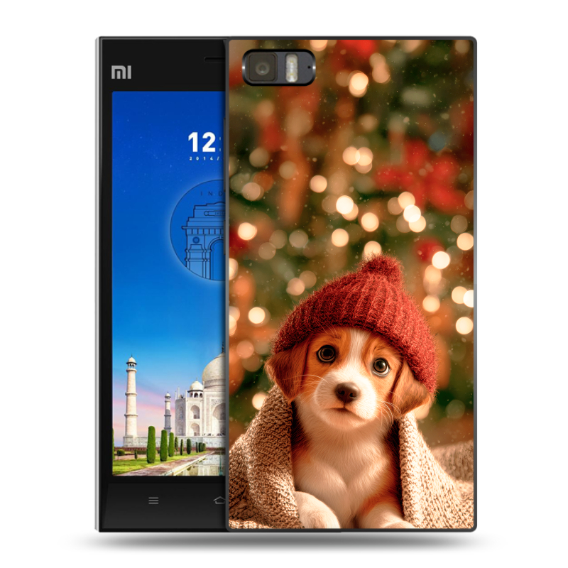 Пластиковый чехол на Xiaomi MI3 с принтом Новый год Пластиковый чехол на Xiaomi MI3 с принтом Новый год