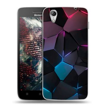 Пластиковый чехол на Lenovo Vibe X с принтом Геометрия неона Пластиковый чехол на Lenovo Vibe X с принтом Геометрия неона