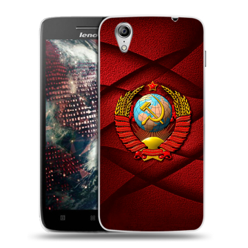 Пластиковый чехол на Lenovo Vibe X с принтом Герб СССР Пластиковый чехол на Lenovo Vibe X с принтом Герб СССР