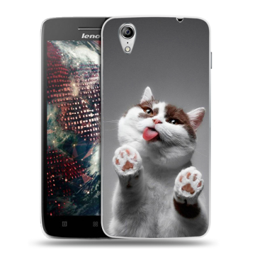 Пластиковый чехол на Lenovo Vibe X с принтом Коты Пластиковый чехол на Lenovo Vibe X с принтом Коты