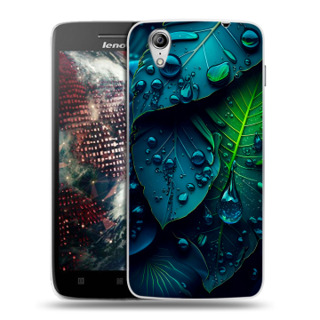Пластиковый чехол на Lenovo Vibe X с принтом Листья Пластиковый чехол на Lenovo Vibe X с принтом Листья
