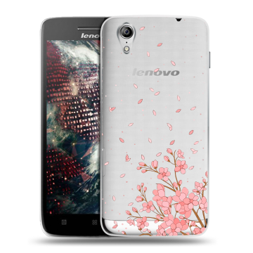 Пластиковый чехол на Lenovo Vibe X с принтом Ветка сакуры Пластиковый чехол на Lenovo Vibe X с принтом Ветка сакуры