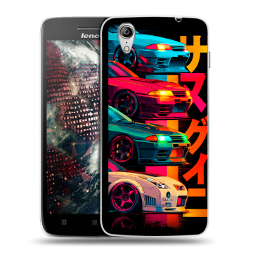 Пластиковый чехол на Lenovo Vibe X с принтом Гоночные машины Пластиковый чехол на Lenovo Vibe X с принтом Гоночные машины
