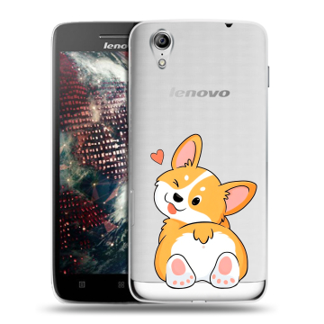 Пластиковый чехол на Lenovo Vibe X с принтом Корги Пластиковый чехол на Lenovo Vibe X с принтом Корги