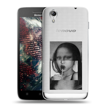 Пластиковый чехол на Lenovo Vibe X с принтом Мона Лиза Пластиковый чехол на Lenovo Vibe X с принтом Мона Лиза