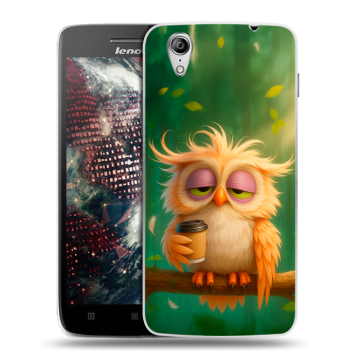 Пластиковый чехол на Lenovo Vibe X с принтом сова Пластиковый чехол на Lenovo Vibe X с принтом сова