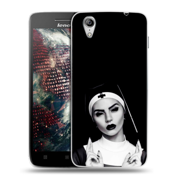 Пластиковый чехол на Lenovo Vibe X с принтом монашка Пластиковый чехол на Lenovo Vibe X с принтом монашка