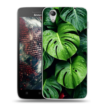 Пластиковый чехол на Lenovo Vibe X с принтом Листья Пластиковый чехол на Lenovo Vibe X с принтом Листья
