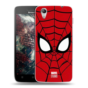 Пластиковый чехол на Lenovo Vibe X с принтом человек паук spiderman