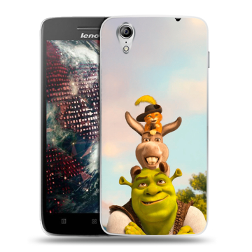 Пластиковый чехол на Lenovo Vibe X с принтом Шрек Shrek