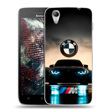 Пластиковый чехол на Lenovo Vibe X с принтом БМВ BMW