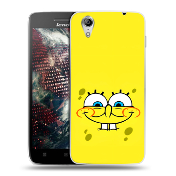 Пластиковый чехол на Lenovo Vibe X с принтом спанчбоб спанч боб