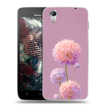Пластиковый чехол на Lenovo Vibe X с принтом Цветы