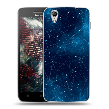 Пластиковый чехол на Lenovo Vibe X с принтом Космос звезды