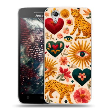Пластиковый чехол на Lenovo Vibe X с принтом Модный принт