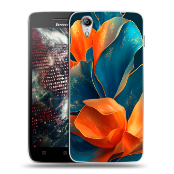 Пластиковый чехол на Lenovo Vibe X с принтом Цветы