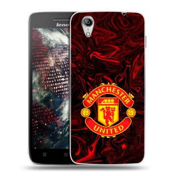 Пластиковый чехол на Lenovo Vibe X с принтом Manchester United