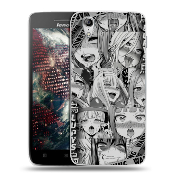 Пластиковый чехол на Lenovo Vibe X с принтом Ahegao Ахегао Аниме