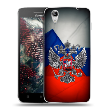 Пластиковый чехол на Lenovo Vibe X с принтом Флаг России Пластиковый чехол на Lenovo Vibe X с принтом Флаг России