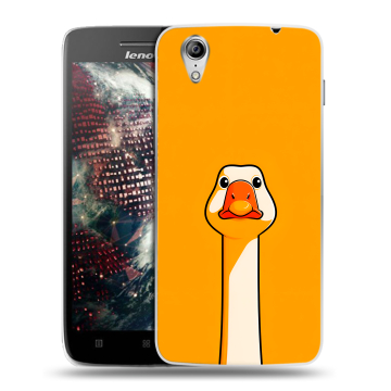 Пластиковый чехол на Lenovo Vibe X с принтом Смешная утка