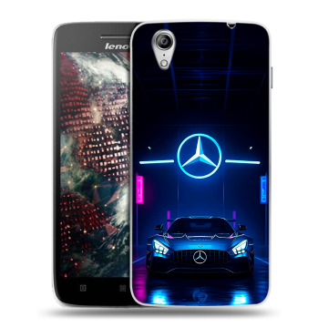 Пластиковый чехол на Lenovo Vibe X с принтом Mercedes Мерседес Пластиковый чехол на Lenovo Vibe X с принтом Mercedes Мерседес