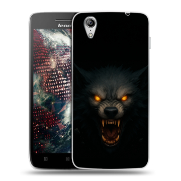 Пластиковый чехол на Lenovo Vibe X с принтом Волк