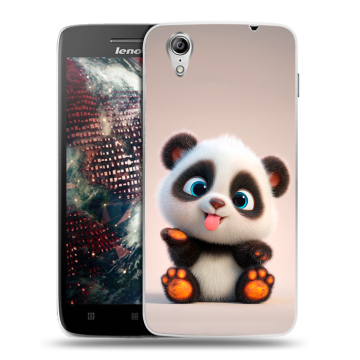 Пластиковый чехол на Lenovo Vibe X с принтом милая панда Пластиковый чехол на Lenovo Vibe X с принтом милая панда