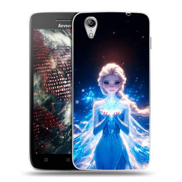 Пластиковый чехол на Lenovo Vibe X с принтом Холодное сердце Frozen Пластиковый чехол на Lenovo Vibe X с принтом Холодное сердце Frozen