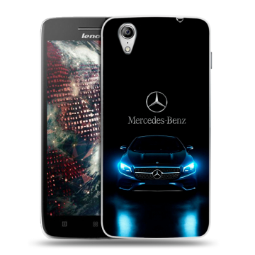Пластиковый чехол на Lenovo Vibe X с принтом Mercedes Мерседес