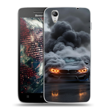 Пластиковый чехол на Lenovo Vibe X с принтом BMW БМВ