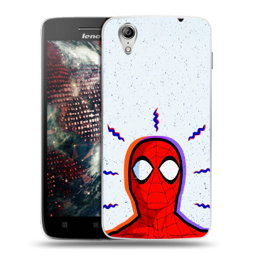 Пластиковый чехол на Lenovo Vibe X с принтом Spiderman Человек паук