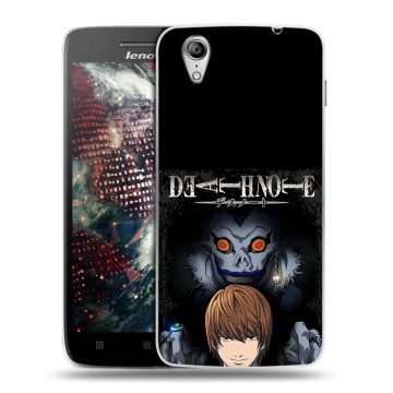 Пластиковый чехол на Lenovo Vibe X с принтом Death note Тетрадь смерти