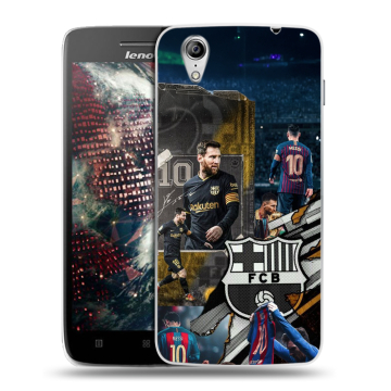 Пластиковый чехол на Lenovo Vibe X с принтом Messi Barcelona Пластиковый чехол на Lenovo Vibe X с принтом Messi Barcelona