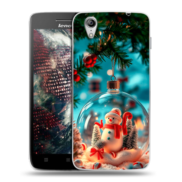 Пластиковый чехол на Lenovo Vibe X с принтом Новый год