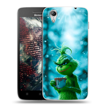 Пластиковый чехол на Lenovo Vibe X с принтом Новый год гринч