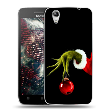 Пластиковый чехол на Lenovo Vibe X с принтом Новый год Гринч