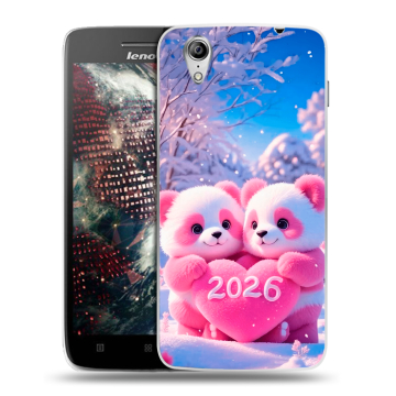 Пластиковый чехол на Lenovo Vibe X с принтом Новый год