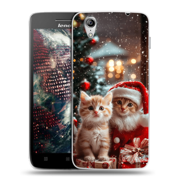 Пластиковый чехол на Lenovo Vibe X с принтом Новый год
