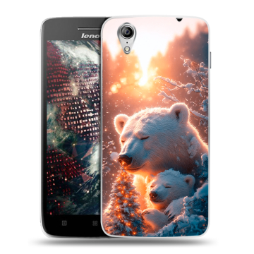 Пластиковый чехол на Lenovo Vibe X с принтом Новый год Пластиковый чехол на Lenovo Vibe X с принтом Новый год