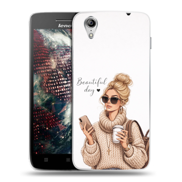 Пластиковый чехол на Lenovo Vibe X с принтом женский Пластиковый чехол на Lenovo Vibe X с принтом женский