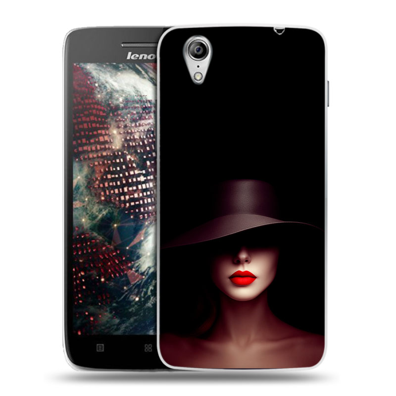 Пластиковый чехол на Lenovo Vibe X с принтом Девушка в шляпе Пластиковый чехол на Lenovo Vibe X с принтом Девушка в шляпе