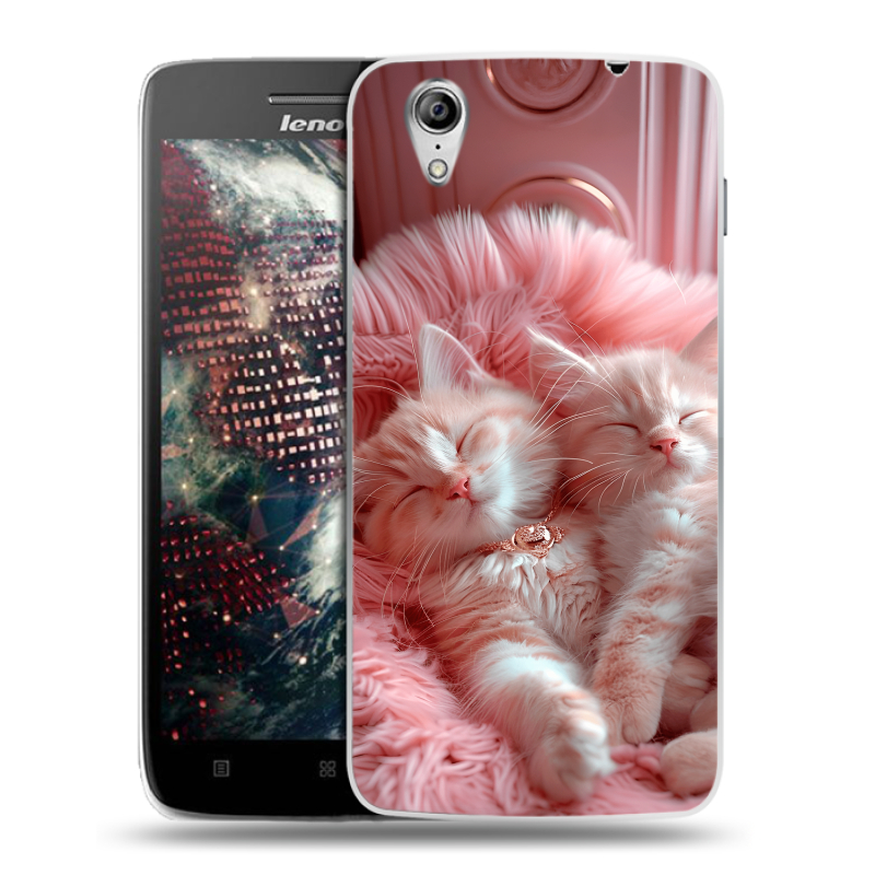 Пластиковый чехол на Lenovo Vibe X с принтом котята котики Пластиковый чехол на Lenovo Vibe X с принтом котята котики