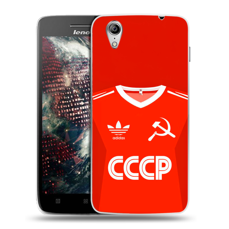 Пластиковый чехол на Lenovo Vibe X с принтом Флаг Герб СССР Пластиковый чехол на Lenovo Vibe X с принтом Флаг Герб СССР