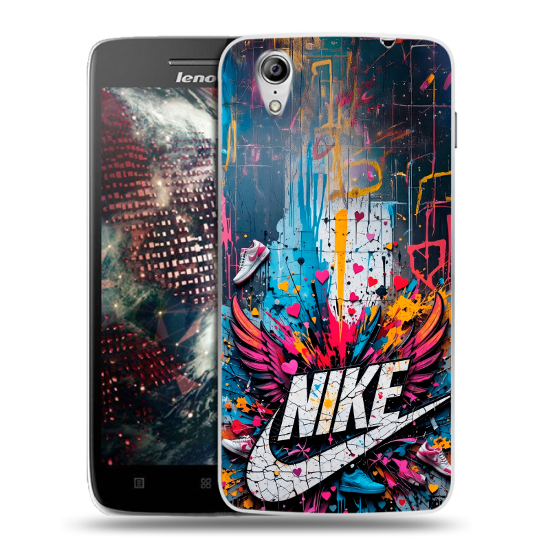 Пластиковый чехол на Lenovo Vibe X с принтом Nike Найк Пластиковый чехол на Lenovo Vibe X с принтом Nike Найк