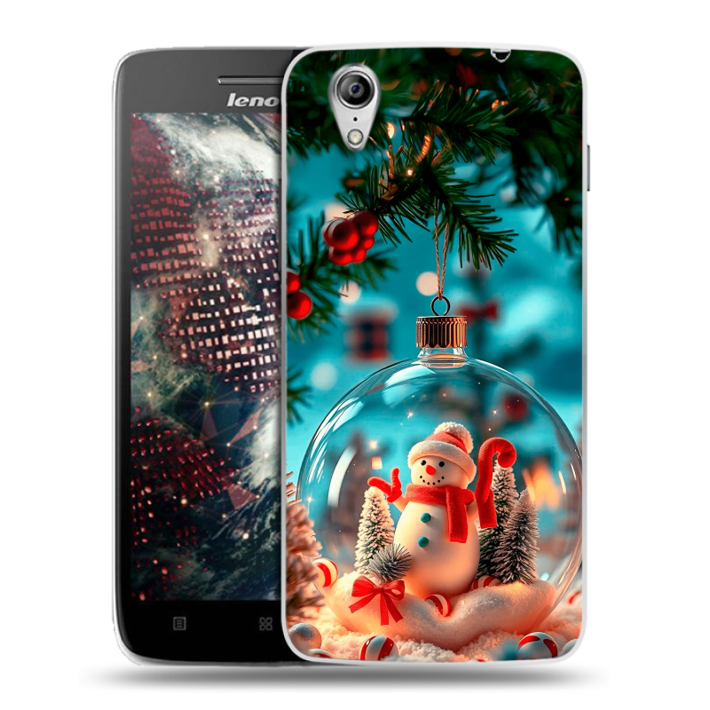 Пластиковый чехол на Lenovo Vibe X с принтом Новый год Пластиковый чехол на Lenovo Vibe X с принтом Новый год