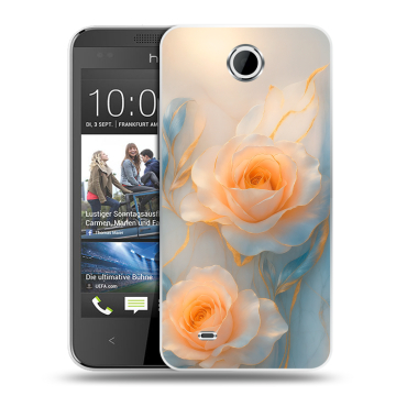 Силиконовый чехол на HTC Desire 300 с принтом Женский